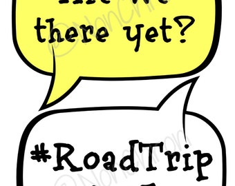 Road Trip Travel photo booth props vacation DIY
