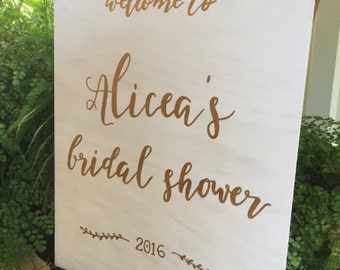 Bridal Shower Welcome Sign