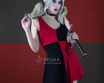 Harley quinn dress  Etsy