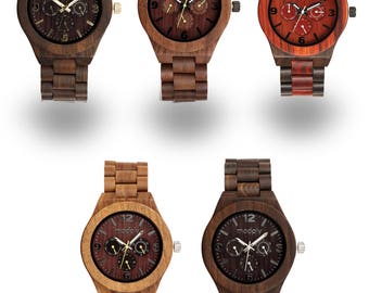 Mens Wooden Watch, Man personalize, Wooden Watch for Him, Gift for Him, Wood Watch, Groomsmen Gifts, 5th Anniversary gift, personalize watch