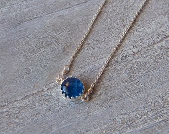 Bright Blue Kyanite Pendant, Kyanite Necklace, Kyanite Jewelry, Blue Kyanite Necklace, Blue Gemstone Necklace, Sterling Silver Kyanite