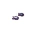 Purple Fluorite , Carved Fluorite Fish Beads , 15MM Natural Purple Fluorite , Focal Beads , 2 Pcs