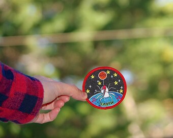 Spider Bowie Patch Free (US) Shipping David Bowie patch Spider Ziggy Stardust Patch Iron On patches music stardust Patch planet outer space