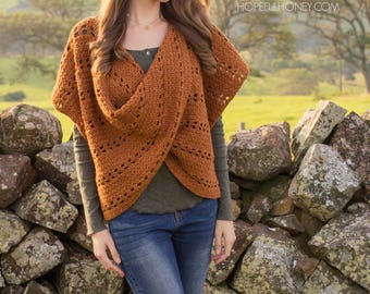 CROCHET PATTERN - Cinnamon Roll Pullover Sweater