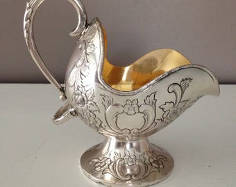 Vintage Silver plated sugar scuttle