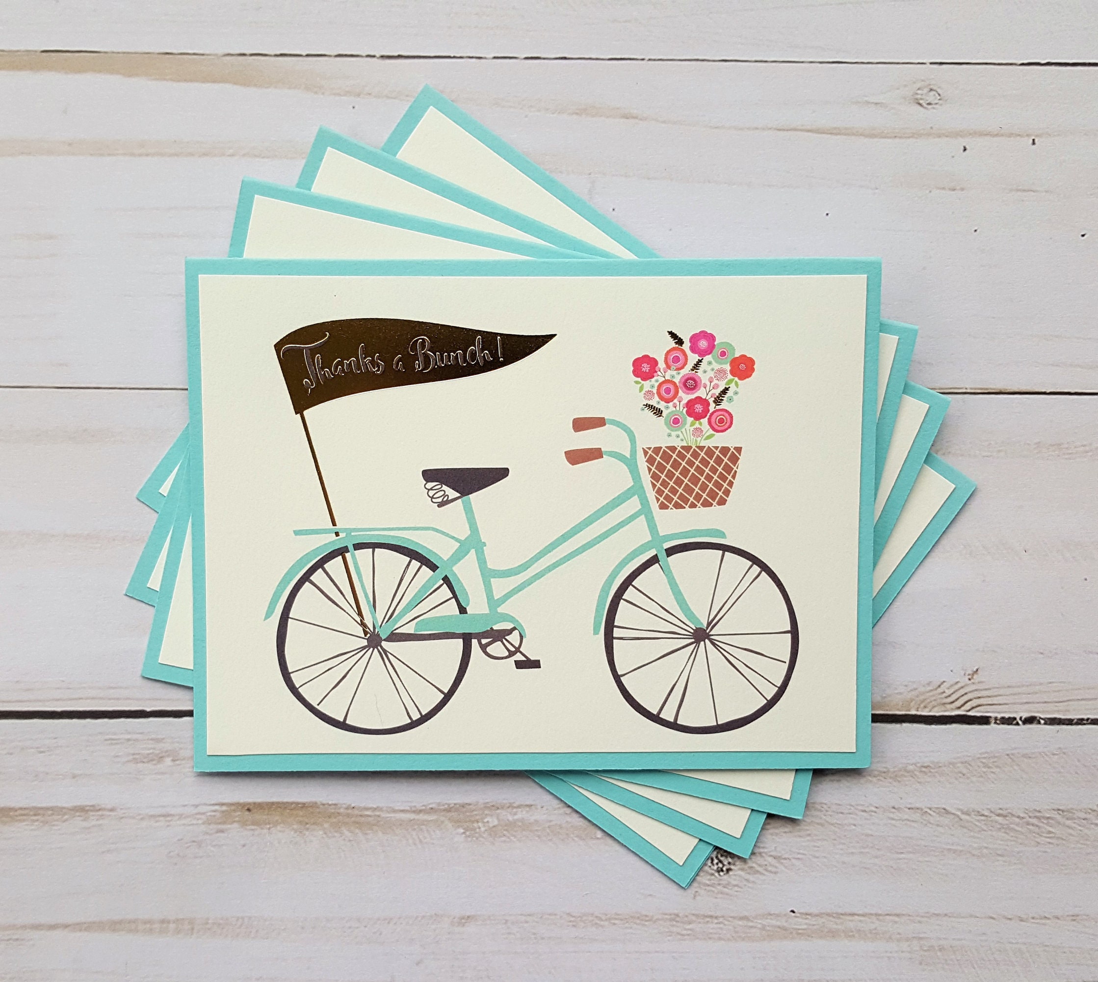 Blank Bike Cards Thank You Cards Bike Note Cards Bicycle