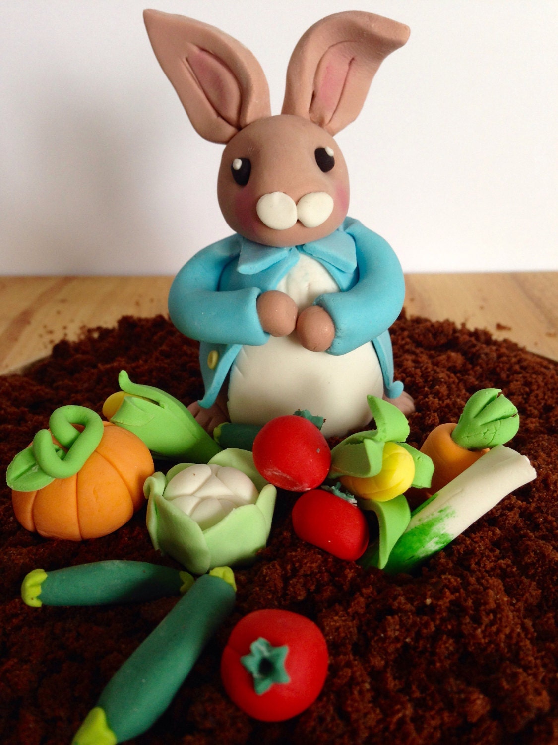 Edible Peter Rabbit Cake Topper Decoration