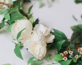 Ready to Ship: 18” "Peonies" Floral Mobile - Floral Mobile - Floral Chandelier - Baby Girl Mobile - Nursery Decor