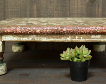 Antique Bajot Table Meditation Table Antique Side Table Antique Bed Tray India Decor Antique Coffee Table Plant Table Entryway Decor