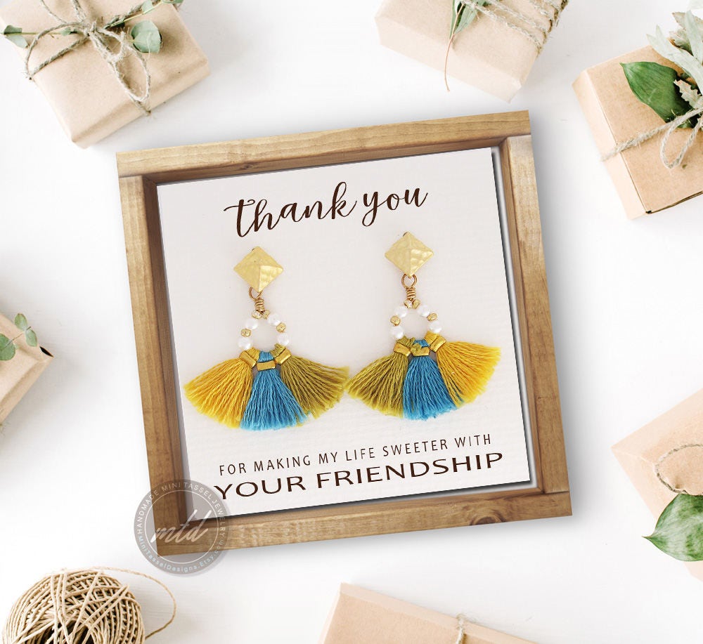 Bohemian tassel earrings Boho earrings Gypsy earrings