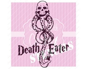 Harry P Death Eater Snake Tattoo 5.5 x 5.5" Cookie Stencil