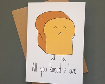 Awesome 55 Knead Love Card