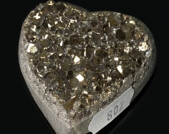 Titanium Aura Quartz Crystal Heart 2.7 oz. A-802