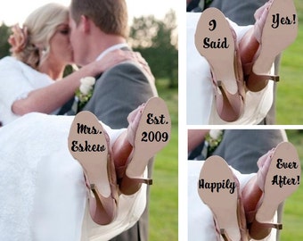 Wedding Shoe Decal, I do Shoe sticker, Wedding Shoe Sticker, Wedding Shoe Decal, Wedding Shoes, Bridal Sticker, Custom Shoe, Save The Date