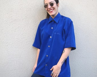 One of a kind GIANNI VERSACE silk shirt - Medusa buttons - Unisex