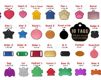 Made IN USA Laser Etched Aluminum Pet ID Tag for Dog & Cat Tag Free Engraved and Personalized