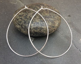 Sterling Silver Hoop Earrings Jewellery UK Womens Thin Hoops