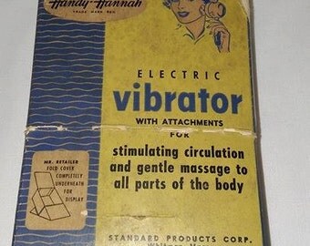 Vintage 1950's Handy Hannah Electric Face Vibrator with Attachments Model 495 110-120 Volts AC only-9 Watts