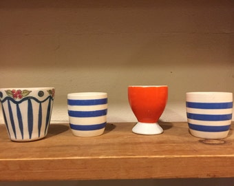 Set of four vintage eggcups