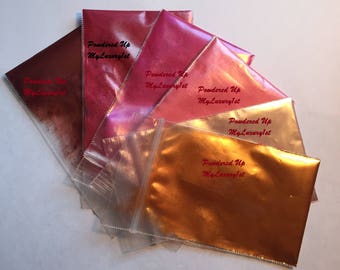 6 Sample Powder Mica Soap Making Cosmetic Pigment Shimmers Burgundy Red Hot PINK FUCHSIA Pink MOCHA Bronze 1g Each or 10 Gram