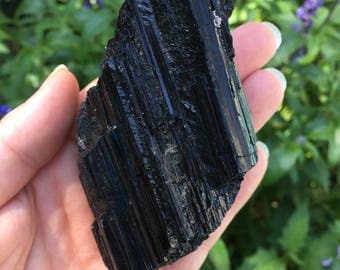 Black Tourmaline - Root Chakra - Raw Stone - Rough Stone - Crystal Healing- Tourmaline - Protection Stones - Healing Stones - 322g