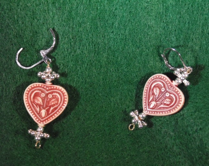 Stone Heart Earrings II