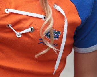 University of Florida Lace Up Tee