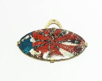 Enameled pendant