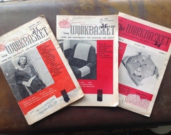 Vintage 1950's 'the Workbasket' magazines