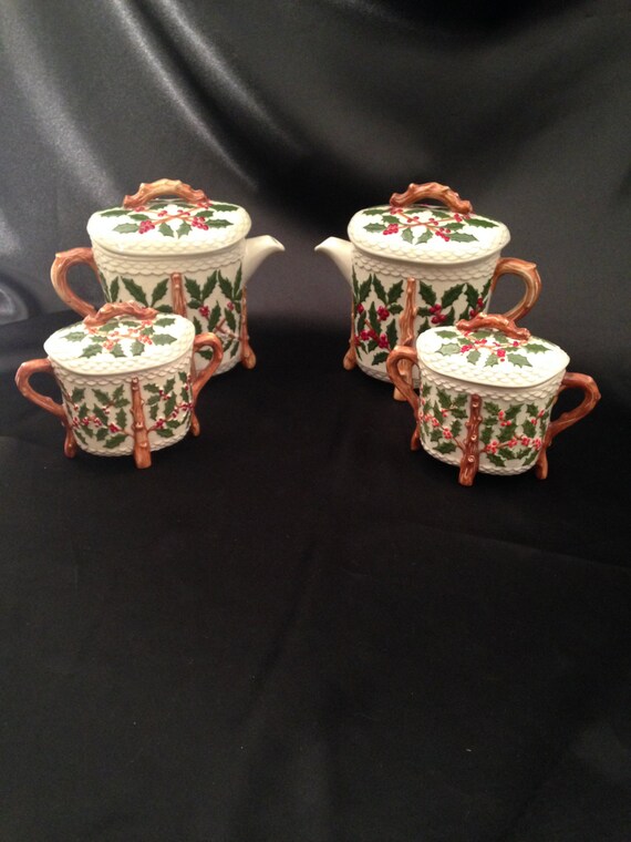 Items similar to Holland Mold Pottery Glazed Ceramic Teapot Kettle