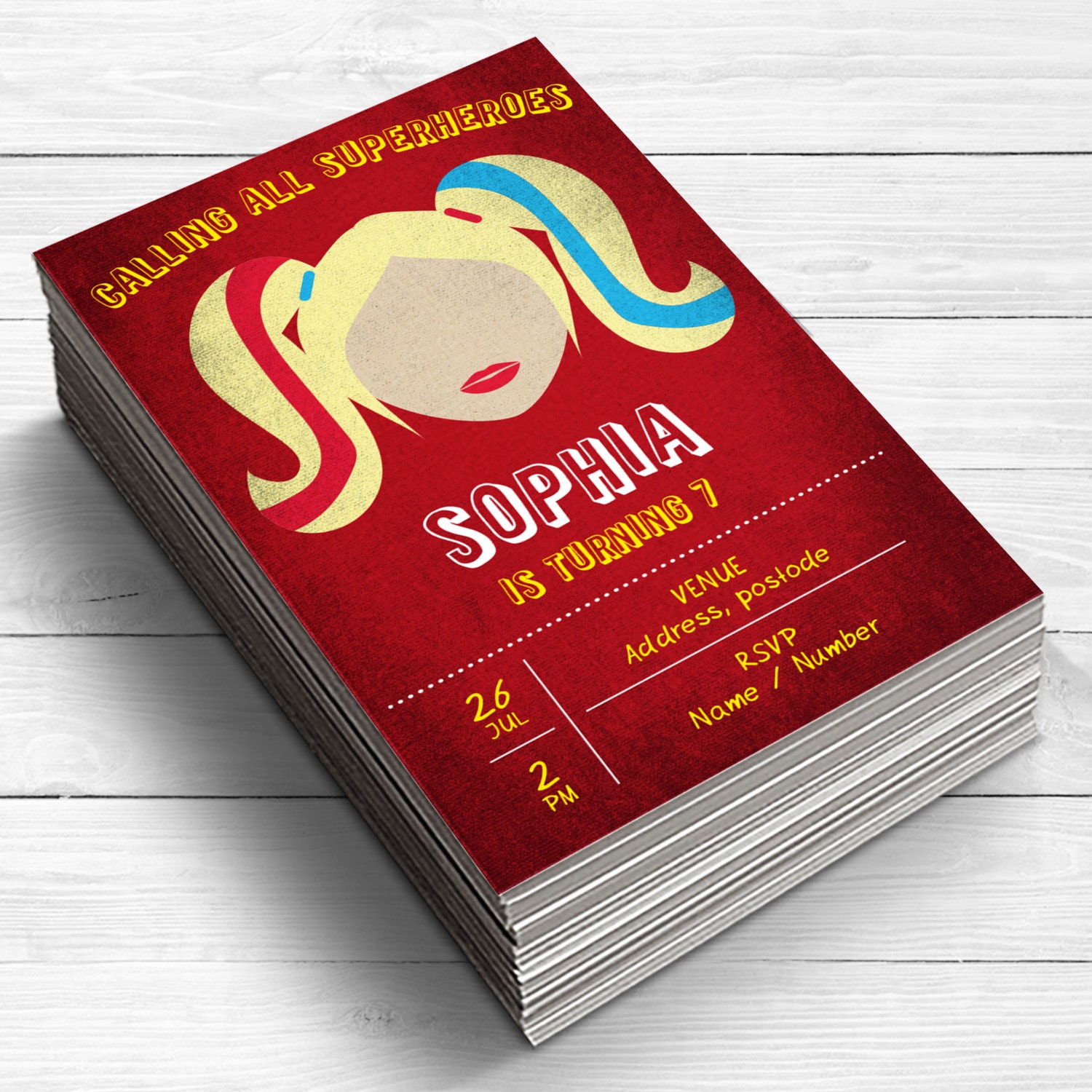 Harley Quinn Invitations Harley Quinn Birthday Invitations