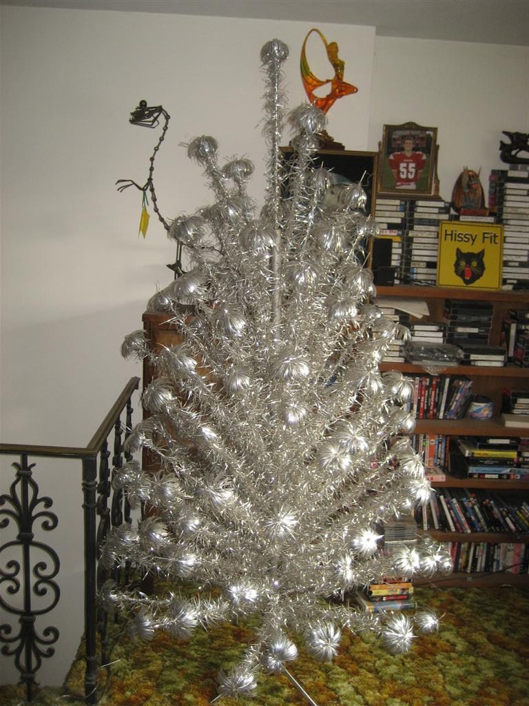 6 5 foot pom pom aluminum christmas tree us silver tree co 6 5 foot pom pom aluminum christmas tree us silver tree co
