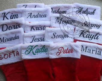 Christmas Stocking Custom Christmas Stocking, Monogrammed Christmas Stockings, Personalized Christmas