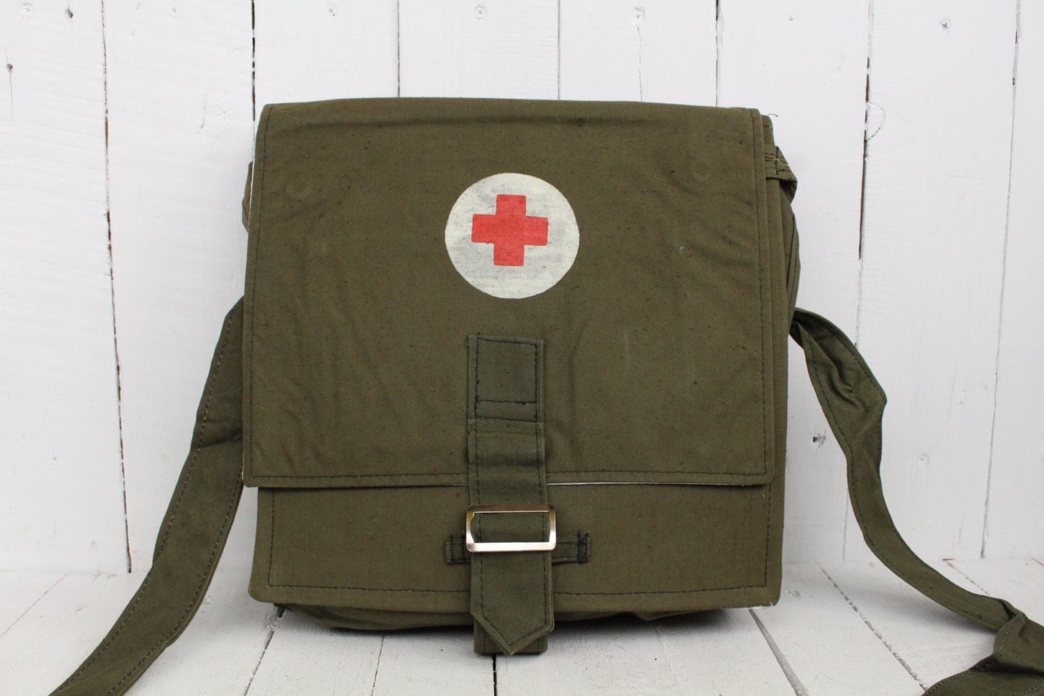 Vintage medical bag Army First Aid Pack Ussr army bag Vintage