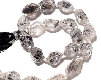 ON SALE 50% Herkimer Diamond Nuggets, AAA Herkimer Diamond Beads, Raw Herkimer Diamonds, 10mm To 12mm Each, 6 Inch Half Strand, Sku-B126