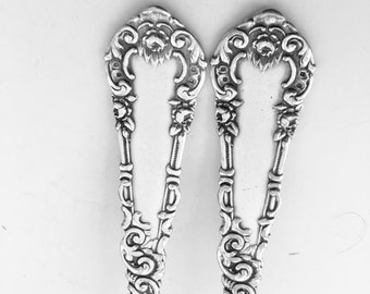 Sterling Silver Spoon Bracelet Gorham Handmade Vintage Jewelry Christmas Gift Recycled Silverware Antique Jewelry Fork Jewelry- 470