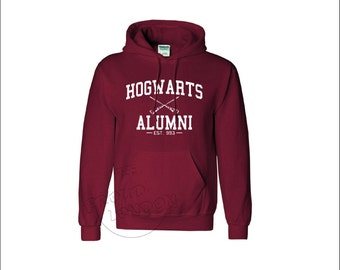 Hogwarts Alumni School of Witches and Wizardry Logo Magic School Fashion Unisex Pullover Hoodie Top