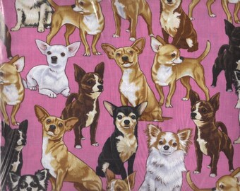 Chihahua White Brown Black Dogs* Stethoscope Cover Medical Nursing RN CNA Pediatric DR Healthcare Vetinary Respiratory Therapist Scrunchy