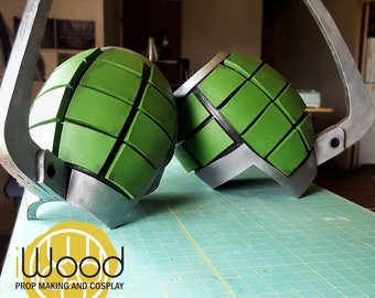 My Hero Academia Cosplay Armor/Gauntlet Katsuki Kacchan Grenade Pattern