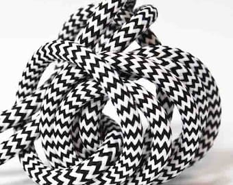 Textile cable node collection - black and white