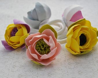Gift|for|her Birthday gift flower girl gift for women Birthday gifts Hair clip Flower scrunchy Wedding hair facsinator Flower hair barrette