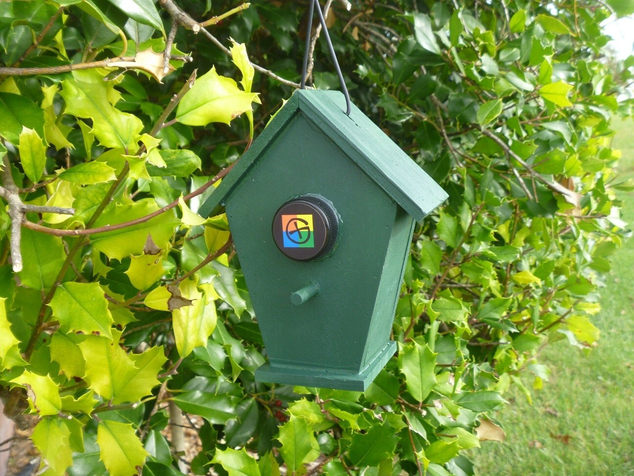 Bird House Geocache Container