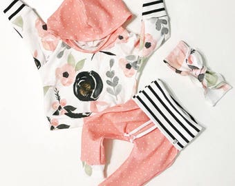 baby girl outfit / baby girl clothes / floral print / baby clothing / newborn girl outfit / baby outfit / toddler girl outfit / cute baby
