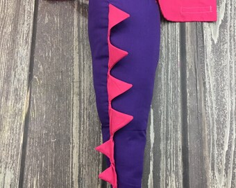 Purple and Pink Dinosaur Tail