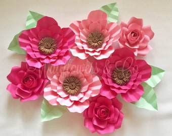 Items similar to Wreath, paper flowers, home decor, wedding decoration ...