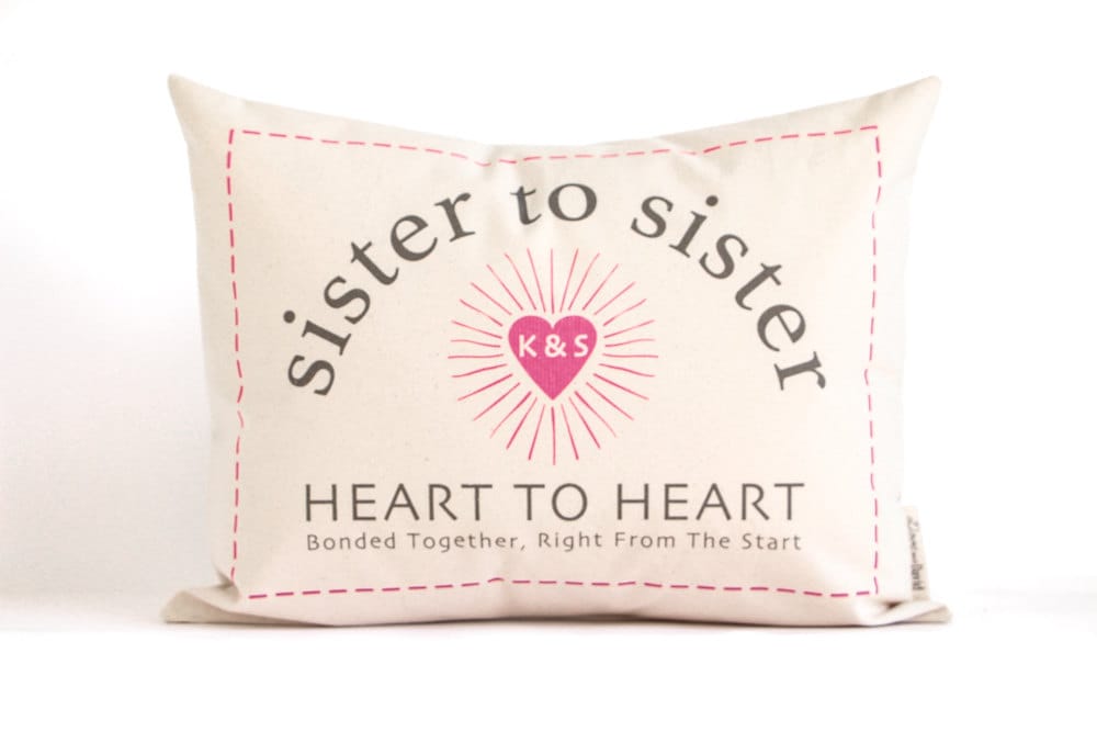Personalized Sister Gift, Big Sister Gift, Soul Sister, Customized Pillow, Throw Pillows, Home Decor