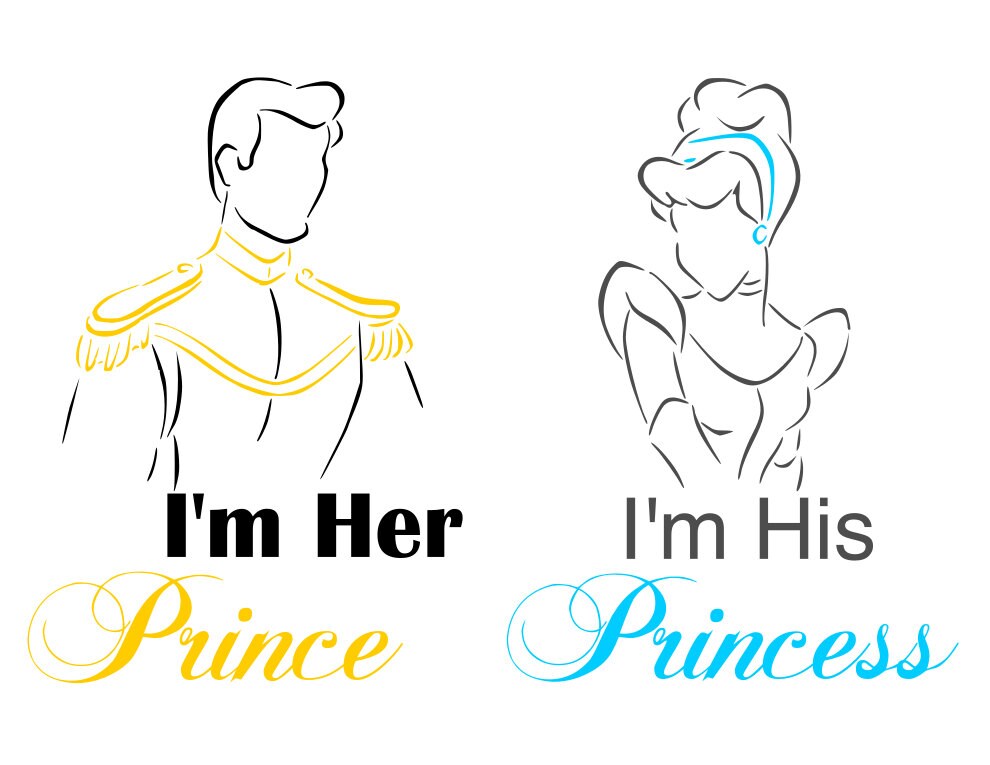 Cinderella and Prince Charming - Disney Couples - svg file from ...