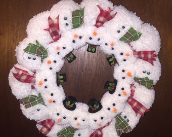 Snowman Wreath