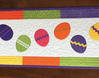 Bright Easter Egg Table Runner