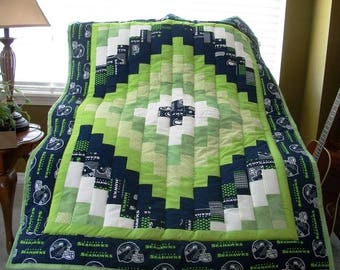 Seahawks quilt | Etsy